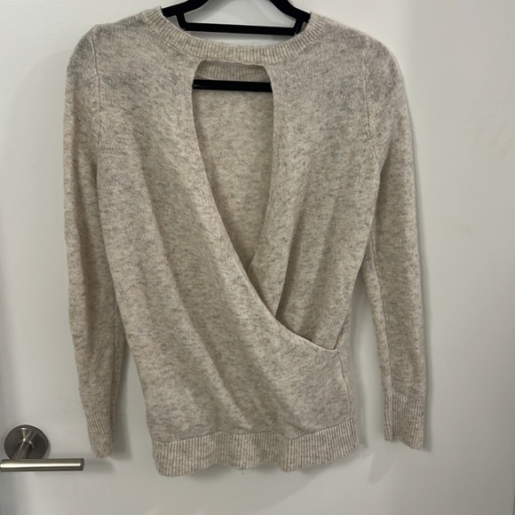 Loft sweater with open back, size small petite. - Picture 2 of 2